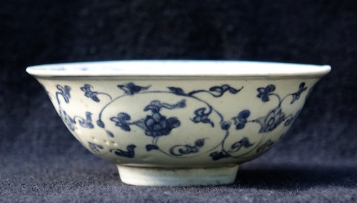 Coupe en porcelaine bleu-et-blanc de Chine - Epoque Ming - Antiquités Philippe Glédel