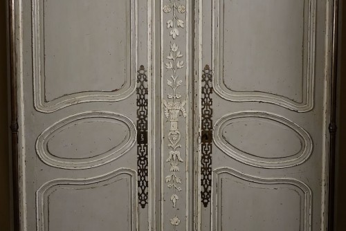 Louis XV - Armoire de mariage provençale laquée - Nîmes XVIIIe siècle