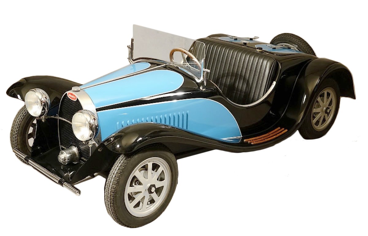 Bugatti Type 55 De la Chapelle / Voiture d'enfant à l'échelle 1/2 - XXe  siècle - N.92503