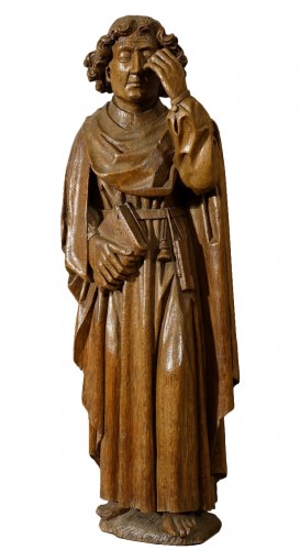 Statuaire Haute Époque - Représentation de Saint Jean - École du Nord vers 1500