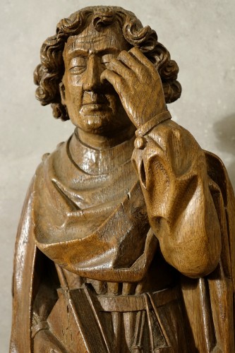 Haute Époque Statuary, Representation of Saint John - Northern School circa 1500 - Renaissance