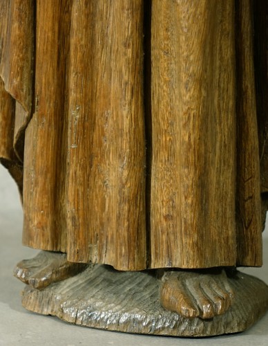 Antiquités - Haute Époque Statuary, Representation of Saint John - Northern School circa 1500