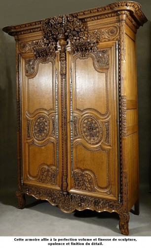 Mobilier Armoire - Armoire de mariage normande de Bayeux