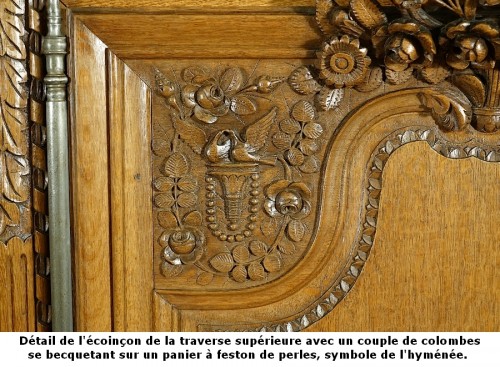 Armoire de mariage normande de Bayeux - 