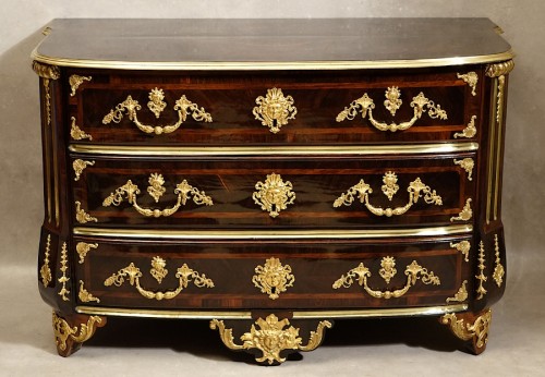 Commode Louis XIV au grand masque de Cérès par Thomas Hache - Mobilier Style Louis XIV