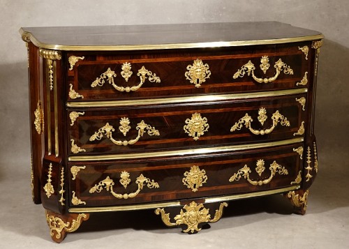 Mobilier Commode - Commode Louis XIV au grand masque de Cérès par Thomas Hache