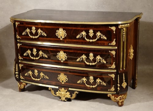 Commode Louis XIV au grand masque de Cérès par Thomas Hache - Louis XIV