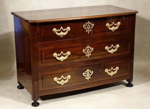Furniture  - French Louis XIV Commode in courbaril and ebony - Saint-Malo 18th century