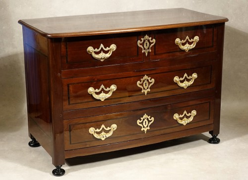 Mobilier Commode - Commode Louis XIV en bois de courbaril et d'ébène - Saint-Malo XVIIIe