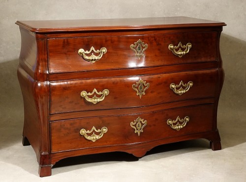 Cuban mahogany chest of drawers - Saint-Malo 18th century - 