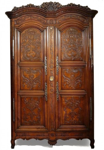 Wedding cabinet or Armoire signed J. Dondel dated 1785 - Pays de Rennes