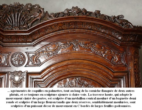  - Armoire de mariage signée J. Dondel datée 1785 - Pays de Rennes