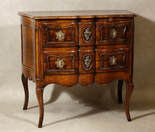 Small walnut chest of drawers &quot;d&#039;entre-deux&quot; - Provence 18th century - 