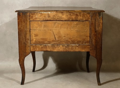 Antiquités - Petite commode d'entre-deux en noyer - Provence XVIIIe