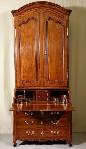 &quot;Commode scribanne&quot; in wood of Saint-Martin - Nantes 18th century - Furniture Style Louis XV