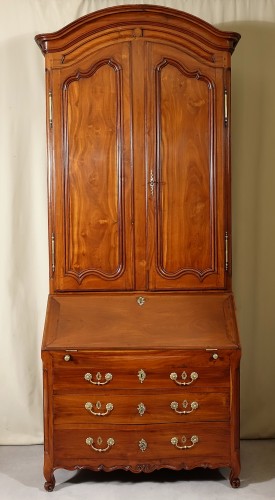 Furniture  - &quot;Commode scribanne&quot; in wood of Saint-Martin - Nantes 18th century