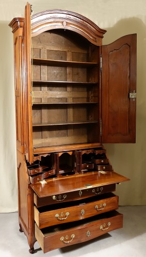 Antiquités - &quot;Commode scribanne&quot; in wood of Saint-Martin - Nantes 18th century