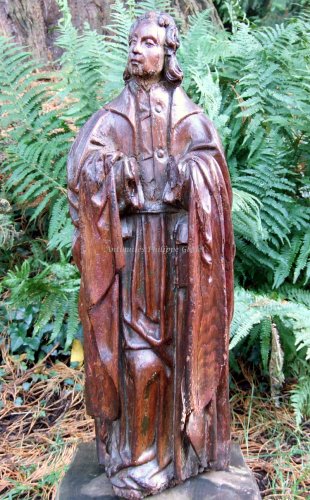 Sculpture Sculpture en Bois - Statue chêne sculpté - François de Salignac de la Mothe-Fénelon
