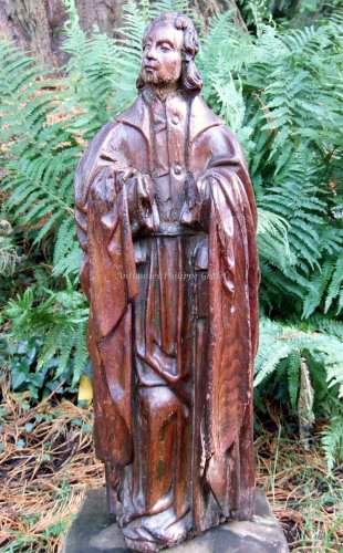 Sculpture  - Statue carved oak - François de Salignac de la Mothe-Fénelon