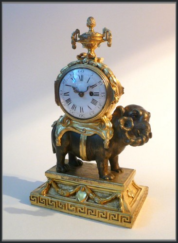 Horlogerie Pendule - Pendule à l'éléphant d'époque Louis XVI