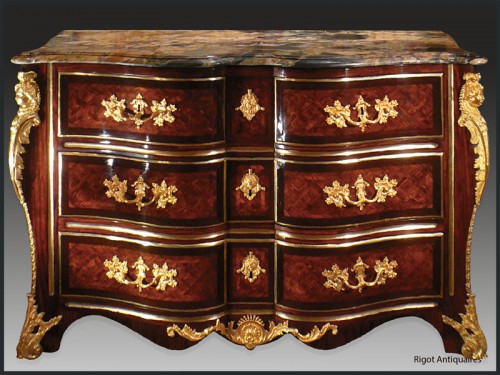 Commode &quot;à la Régence&quot; attributed to Pierre DANEAU - Second quarter of the 18th century - Furniture Style French Regence