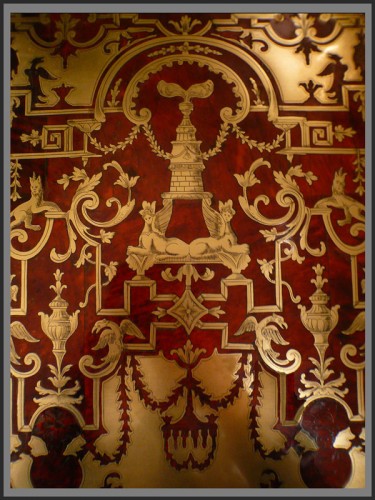 Antiquités - Bureau Mazarin attribué à N. SAGEOT d'époque Louis XIV