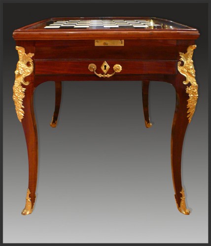 Furniture  - Games table stamped B. Lieutaud Régence period