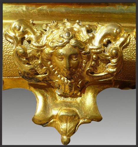 Antiquités - Pair of gilt bronze andirons from the first quarter of the 18th century