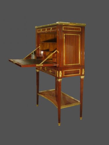 Secrétaire en cabinet d'époque Louis XVI - Mobilier Style Louis XVI