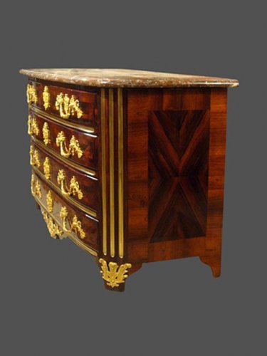 18th century marquetry commode - Furniture Style Louis XIV