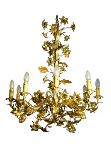 A mid 19th c. Brass Chandelier