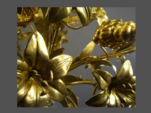A mid 19th c. Brass Chandelier - Lighting Style Restauration - Charles X
