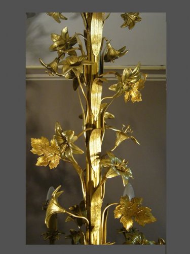 19th century - A mid 19th c. Brass Chandelier