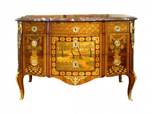 Commode d'époque Transition estampillée J. BIRCKLE