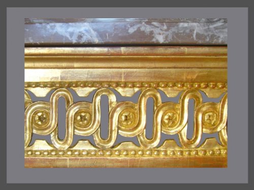Mobilier Console - Console en bois doré d'époque Louis XVI