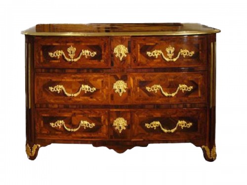 Commode marquetée d"époque début du XVIIIe siècle