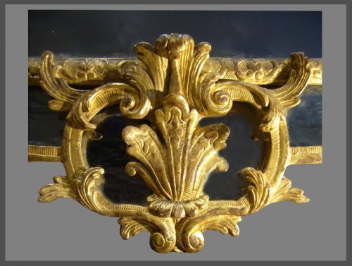 Miroir à parecloses d'époque Régence - Miroirs, Trumeaux Style Régence