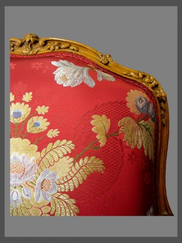Paire de fauteuils "à la reine" estampillés M. CRESSON d'époque Louis XV - Sièges Style Louis XV