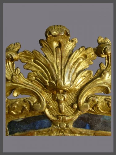Miroir en bois sculpté et doré d'époque XVIIIe siècle - Miroirs, Trumeaux Style Régence