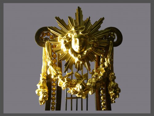 XVIIIe siècle - Pendule lyre d'époque Louis XVI signée PIOLAINE à Paris