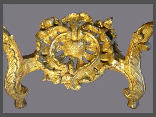 Console en bois doré d'époque Louis XV - Louis XV