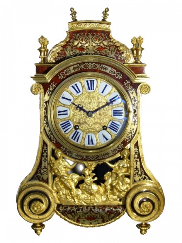 Louis XIV gilt-bronze mantel clock signed  Le Noir à Paris