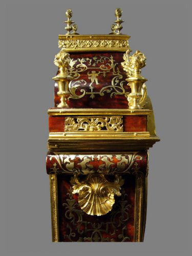 Horology  - Louis XIV gilt-bronze mantel clock signed  Le Noir à Paris