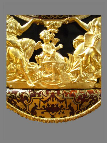 Louis XIV gilt-bronze mantel clock signed  Le Noir à Paris - 