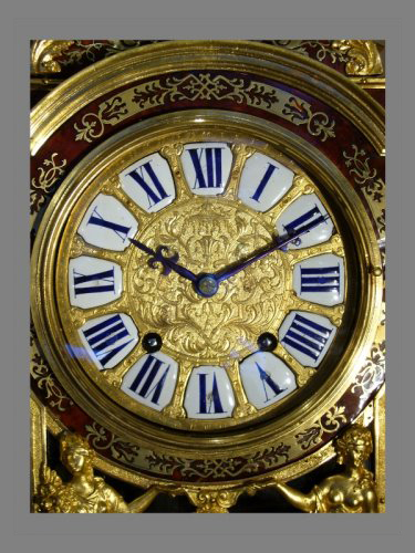 Louis XIV gilt-bronze mantel clock signed  Le Noir à Paris - Louis XIV