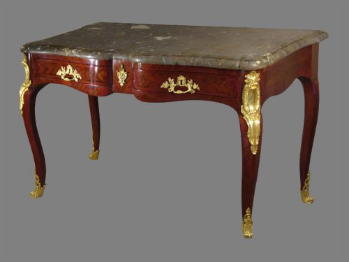 XVIIIe siècle - Table console d'époque Louis XV estampillée J.B. HEDOUIN