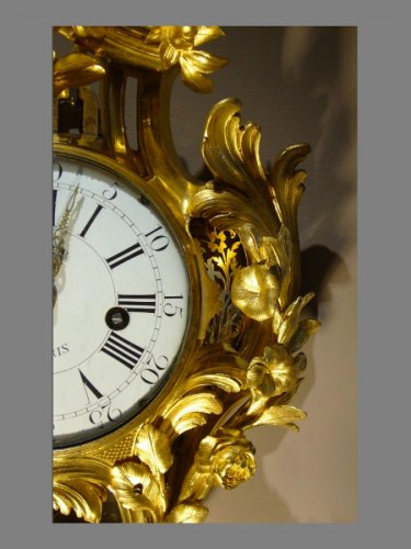 18th century - Ormolu-mounted Cartel Clock, Louis XV