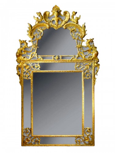 Régence Period Giltwood Mirror