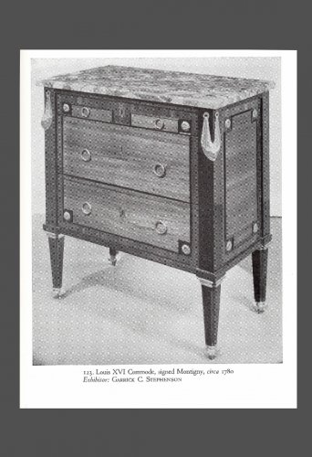 Mobilier Commode - Commode écritoire d'époque Louis XVI estampillée MONTIGNY