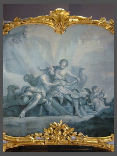 Trumeau de boiserie d'époque Louis XV - Miroirs, Trumeaux Style Louis XV